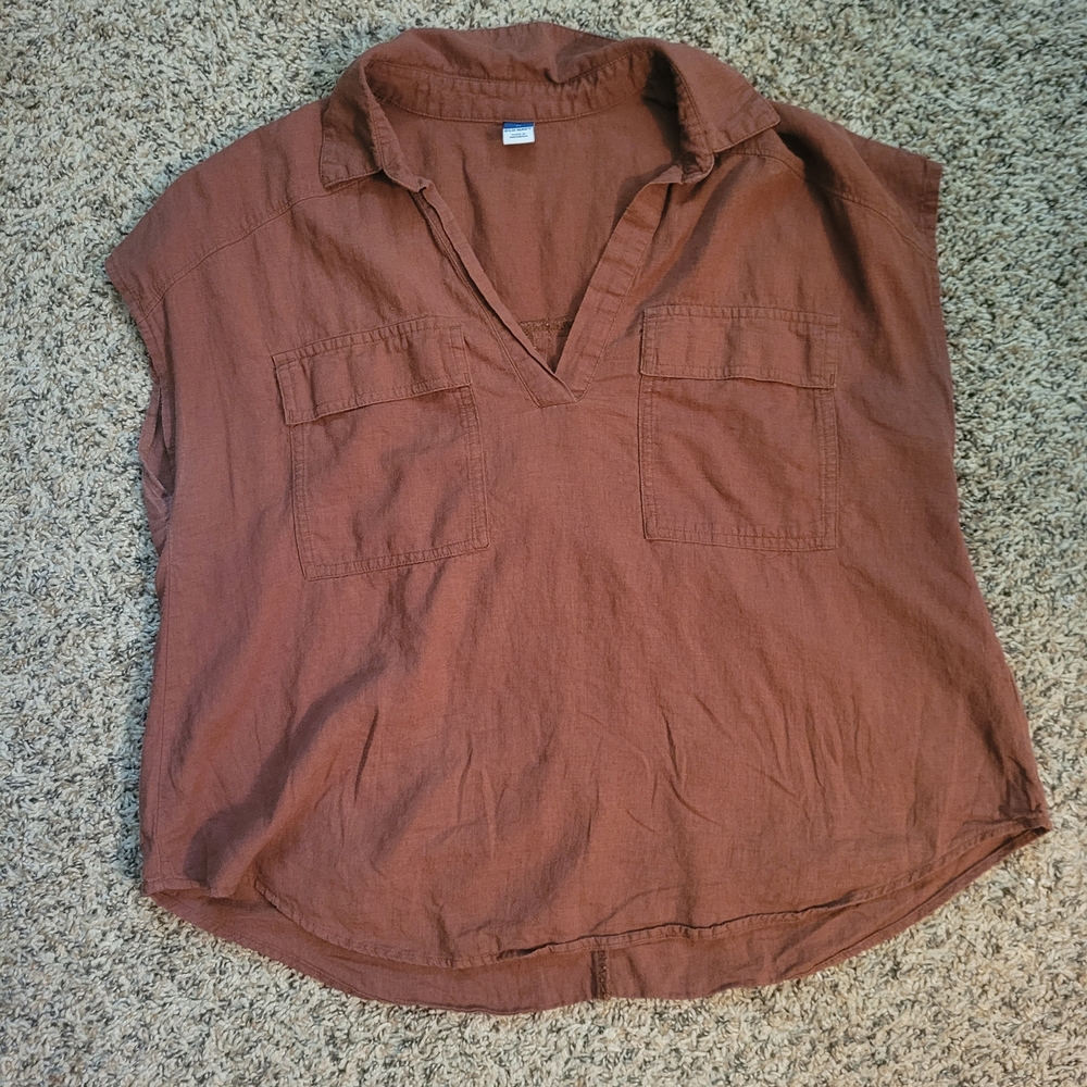 Old Navy Women's Terrocotta Blouse